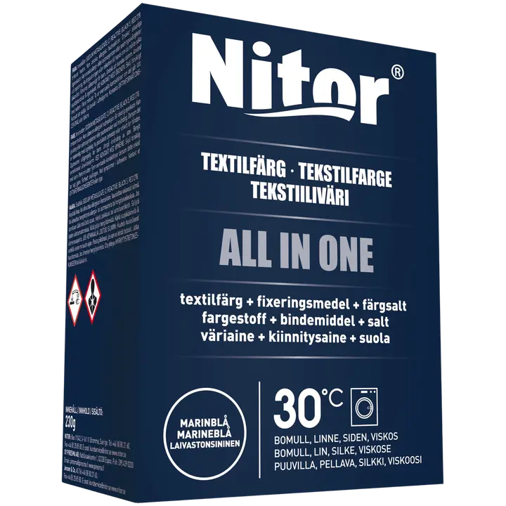 Nitor Tekstiiliväri All in one  230g mariini