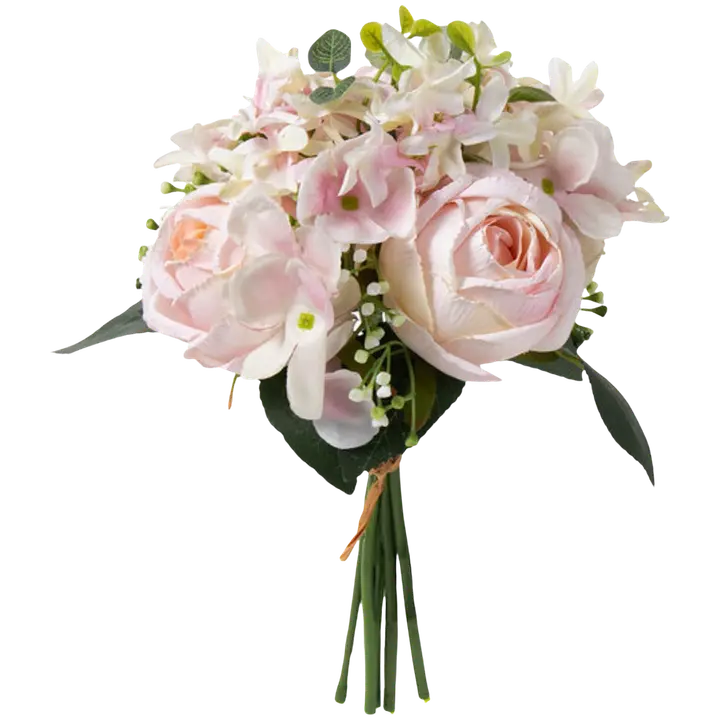 Kukkakimppu pioni/hortensia 32cm