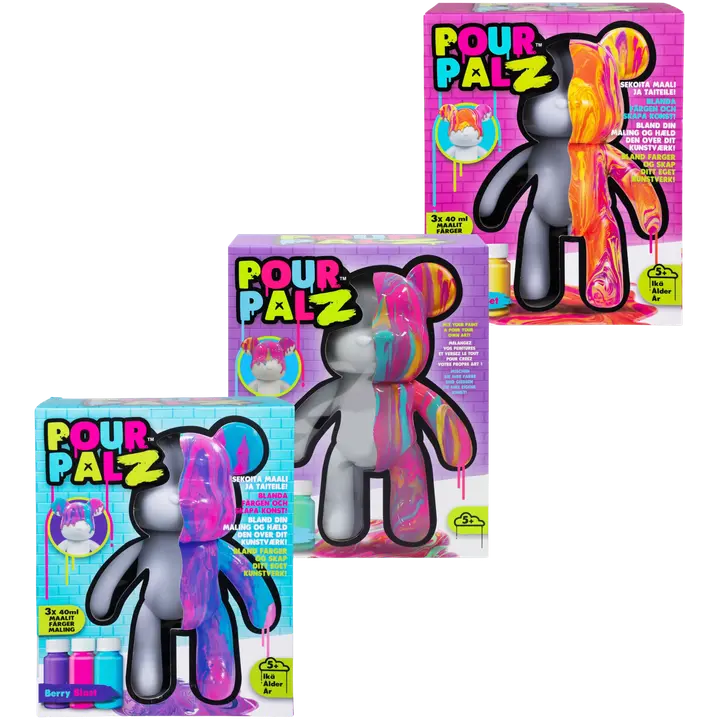 Pour Palz askartelusetti maalaa karhu 3 lajitelma