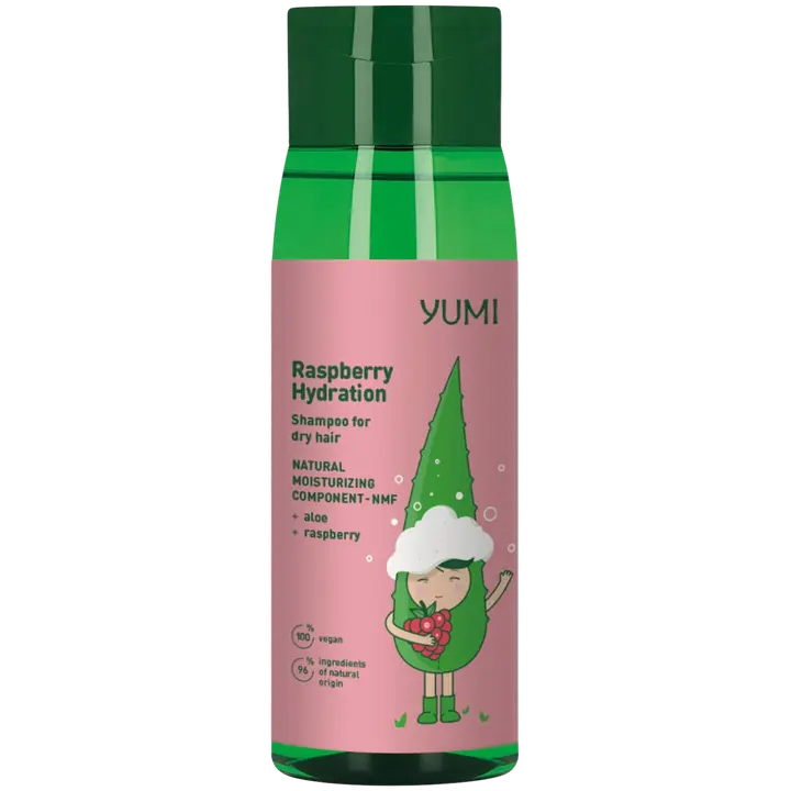Yumi kosteuttava shampoo vadelma kuiville hiuksille 300 ml