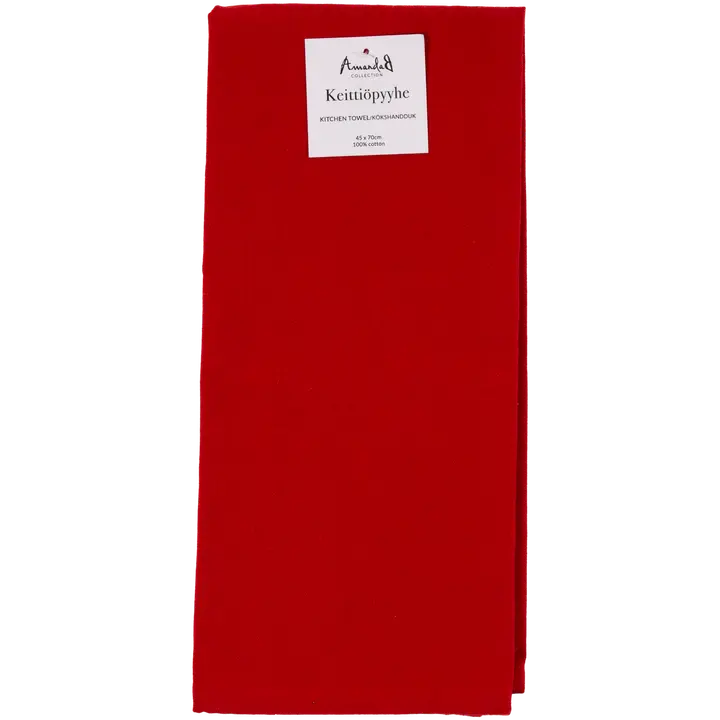 AmandaB keittiöpyyhe 35 x 17 cm tummanpunainen
