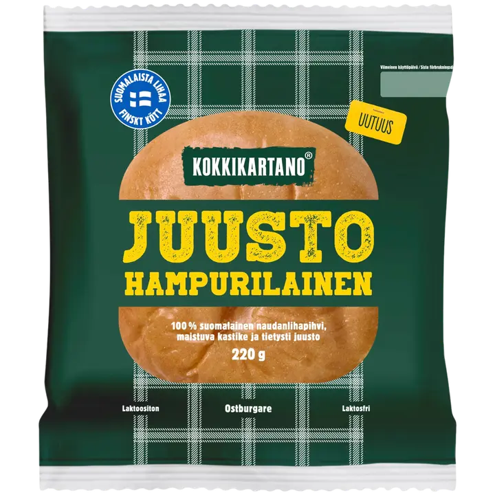 Kokkikartano Juustohampurilainen 220g