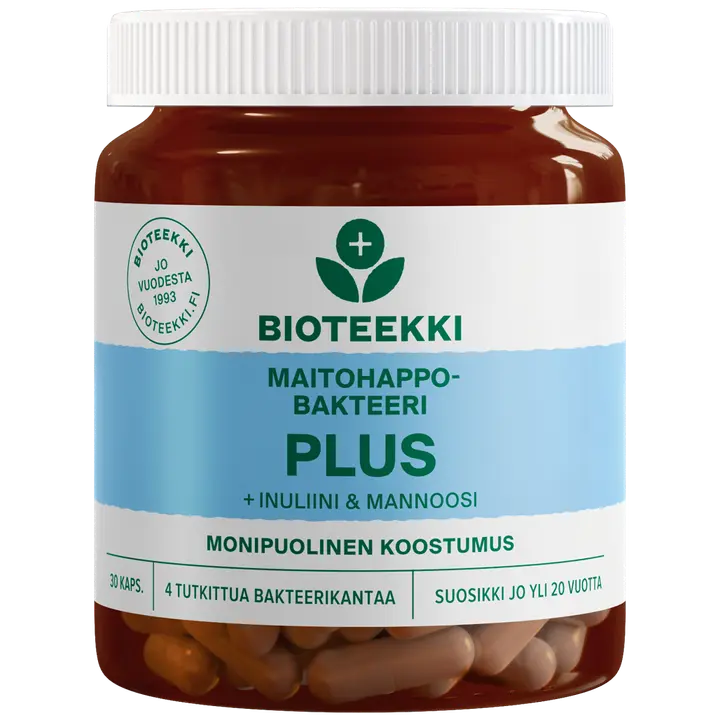 Bioteekki Maitohappobakteeri Plus 30 kaps.