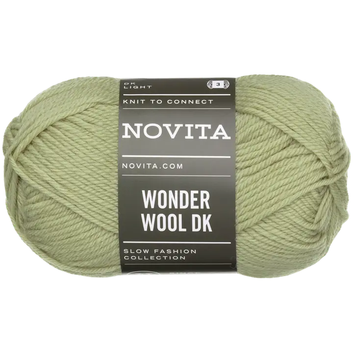 Novita lanka Wonder Wool DK 50g vaalea salvia 3161