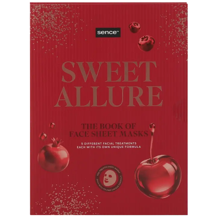 Sence Collection Giftset 5pcs Facial Sheet Mask 20ml Mask Book Night Luxe