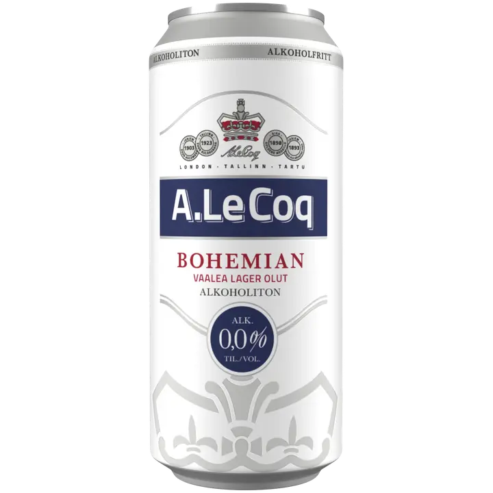 A. Le Coq Bohemian lager 0,0 % 0,5 l tlk