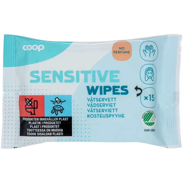 Coop Sensitive kosteuspyyhe 15 kpl