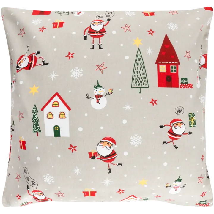 House sisustustyynynpäällinen Xmas story 50x50 cm harmaa/punainen/valkoinen/vihreä