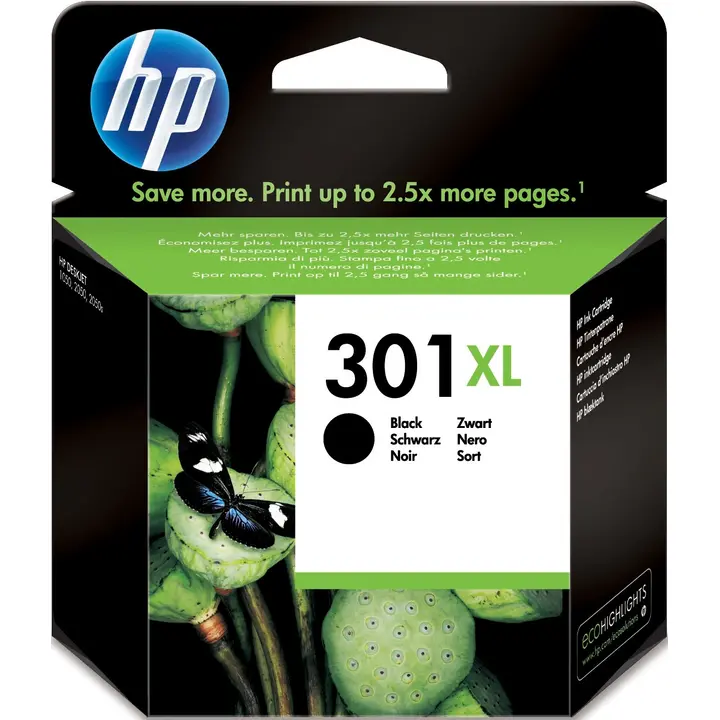 HP 301XL mustepatruuna musta
