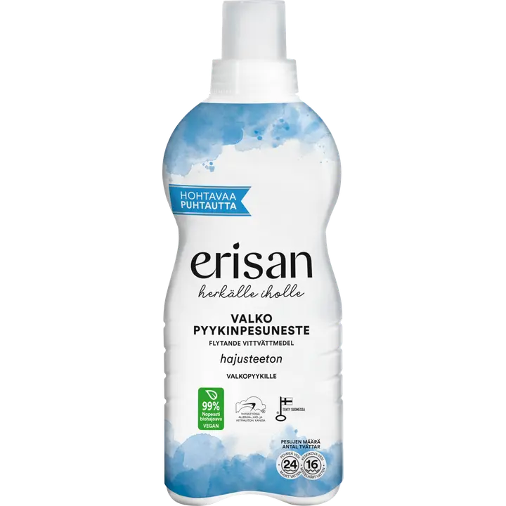 Erisan Hajusteeton  Valko Pyykinpesuneste 850 ml