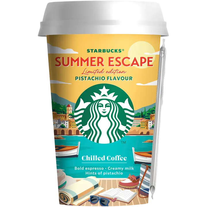 Starbucks 220 ml Summer Escape Pistaasi jääkahvi maitokahvijuoma