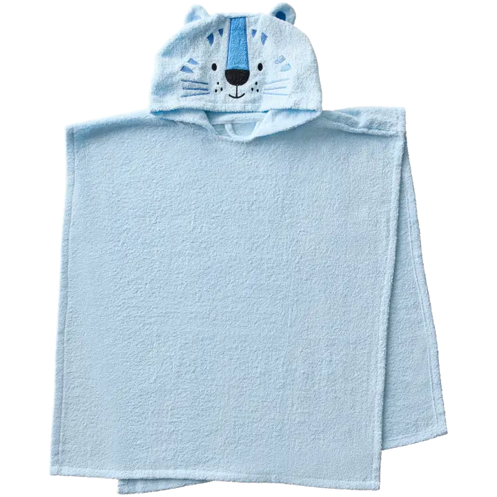 Ciraf lasten kylpyponcho Karhu 60x70 cm vaaleansininen