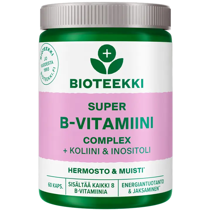 Bioteekki Super B-vitamiini ravintolisä 60 kaps