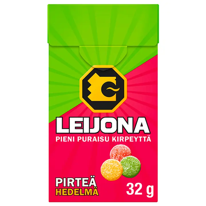 Leijona Pirteä Hedelmä pastilli 32g