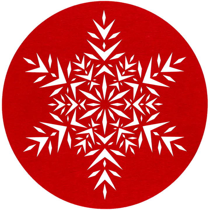 House huopatabletti X-mas 38 cm punainen