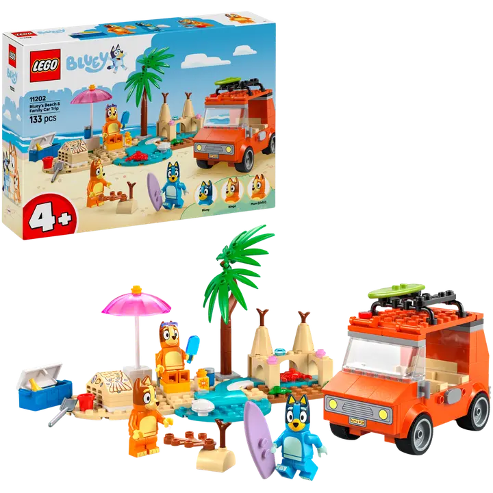 LEGO® DUPLO Bluey 11202 Blueyn perheen autoretki rannalle