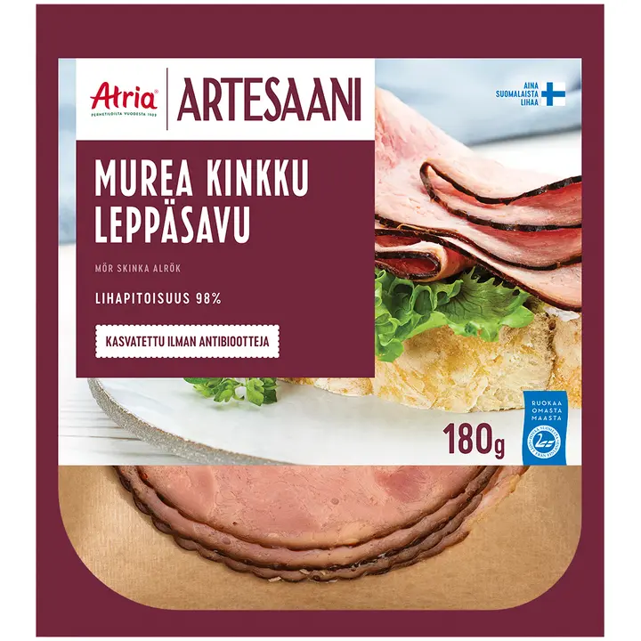 Atria Artesaani Murea Kinkku Leppäsavu 180g