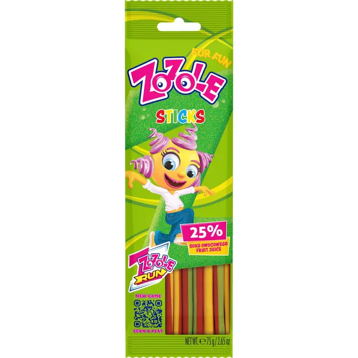 Mieszko Zozole Sticks hedelmänmakuisia makeisia 75 g