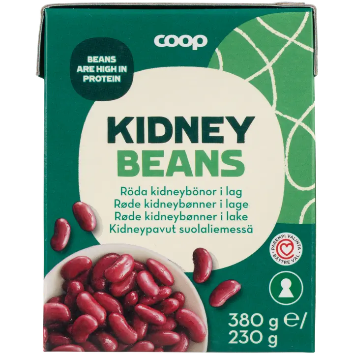Coop kidneypavut suolaliemessä 380/230 g