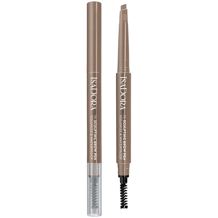 Isadora Sculpting Brow Pen With Brush kulmakynä 84 Light Brown 0,2 g