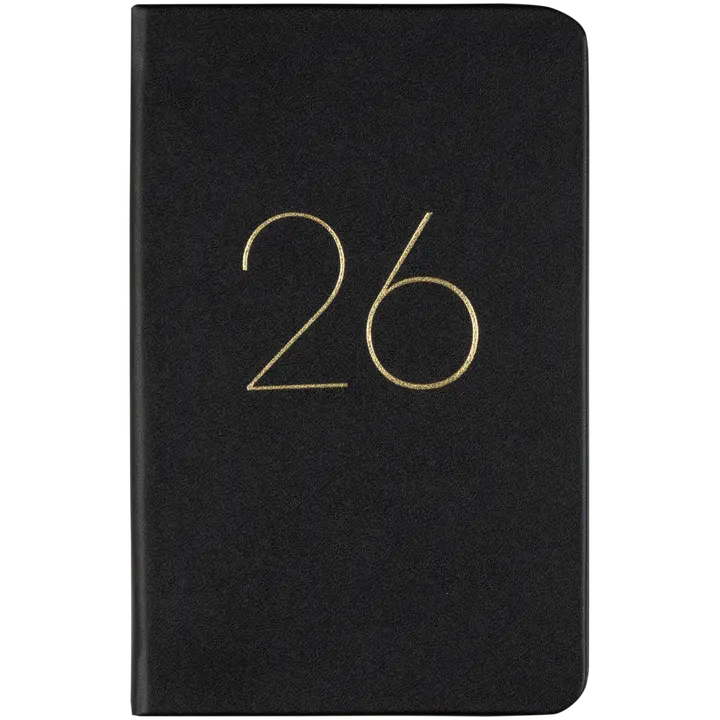 Taskukalenteri A6 musta