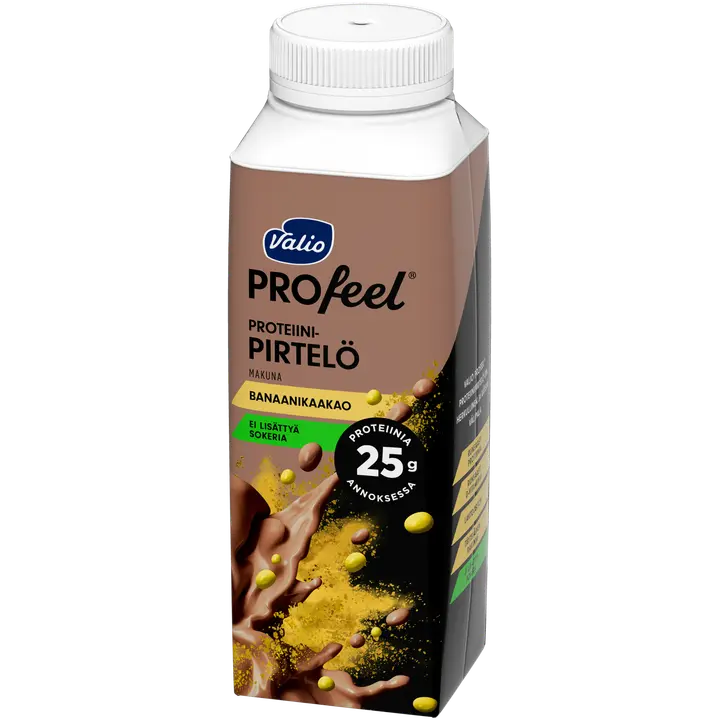 Valio PROfeel® proteiinipirtelö 2,5 dl banaanikaakao laktoositon