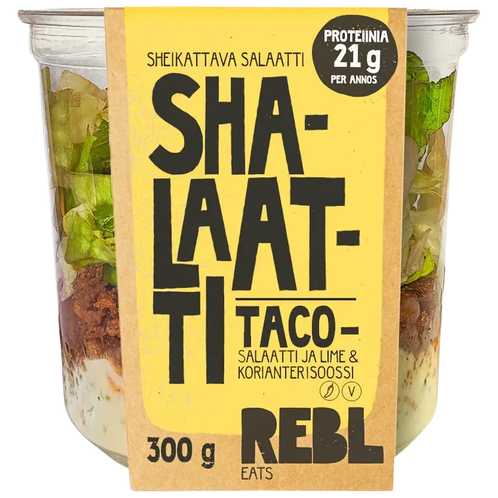 Rebl Eats Shalaatti Tacosalaatti & lime-korianterisoossi 300g