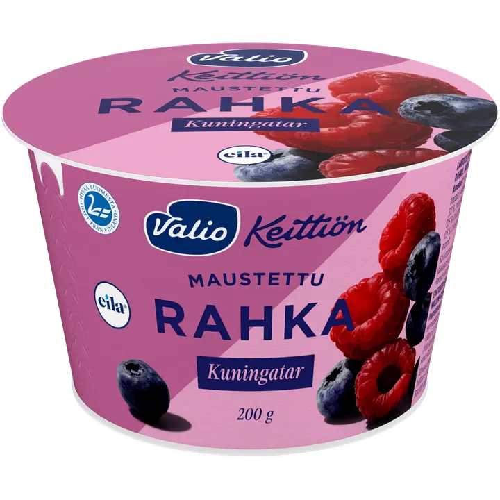 Valio Keittiön maustettu rahka 200 g kuningatar laktoositon