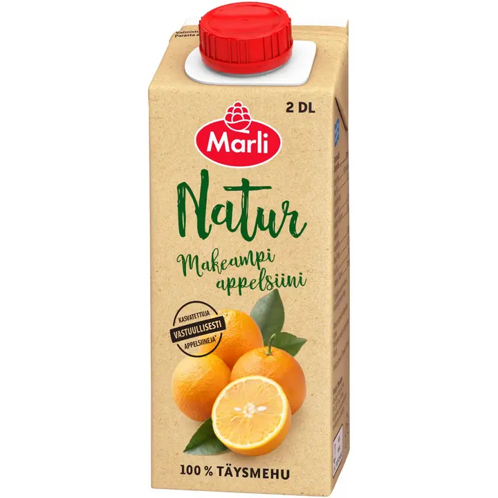 Marli Natur Makeampi Appelsiinitäysmehu 2 dl