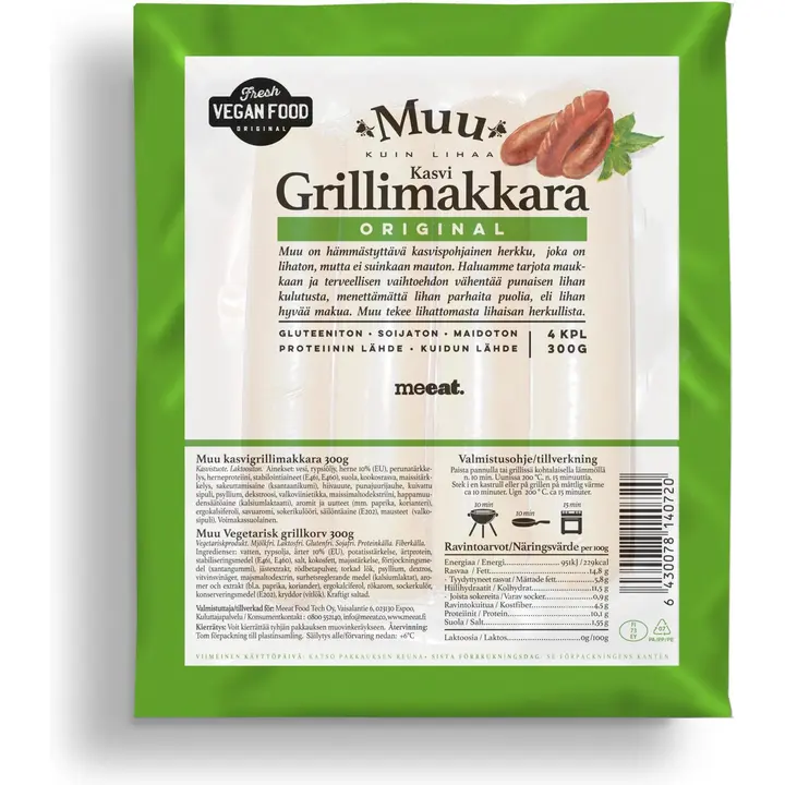 MUU Kasvigrillimakkara 300 g