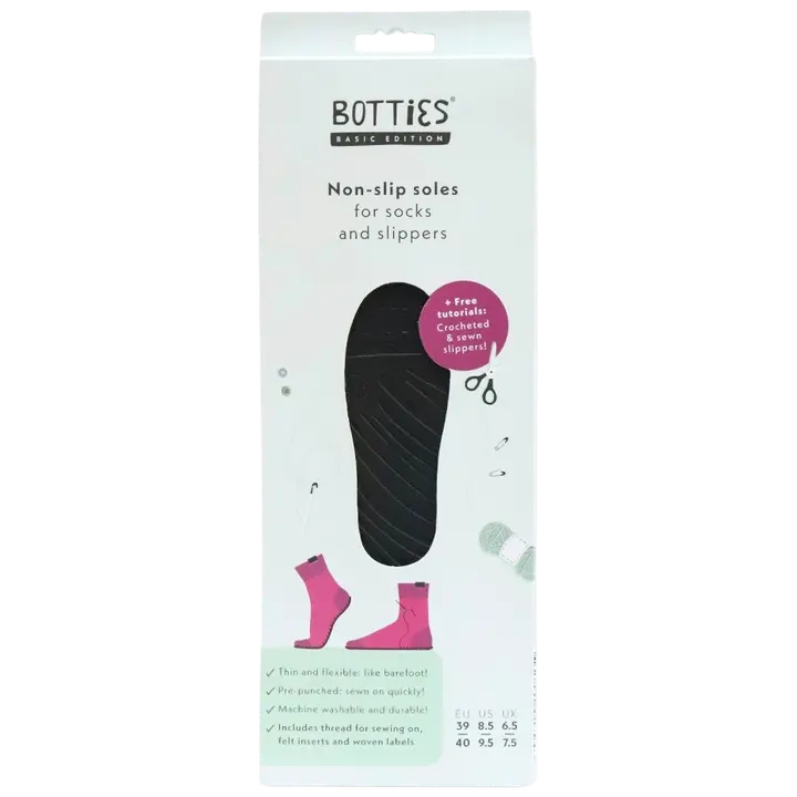 Botties tossunpohjasetti 39/40 musta