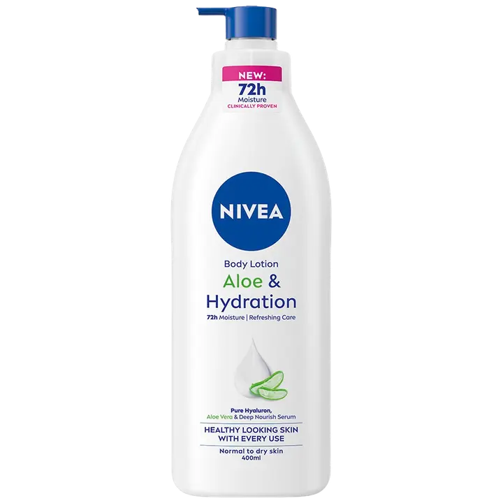 NIVEA 400ml Aloe & Hydration Body Lotion  -vartalovoide