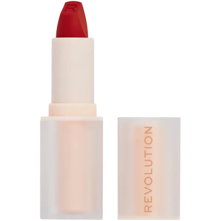 Makeup Revolution Lip Allure Soft houkutteleva satiininen huulipuna 3,2g CEO Brick Red