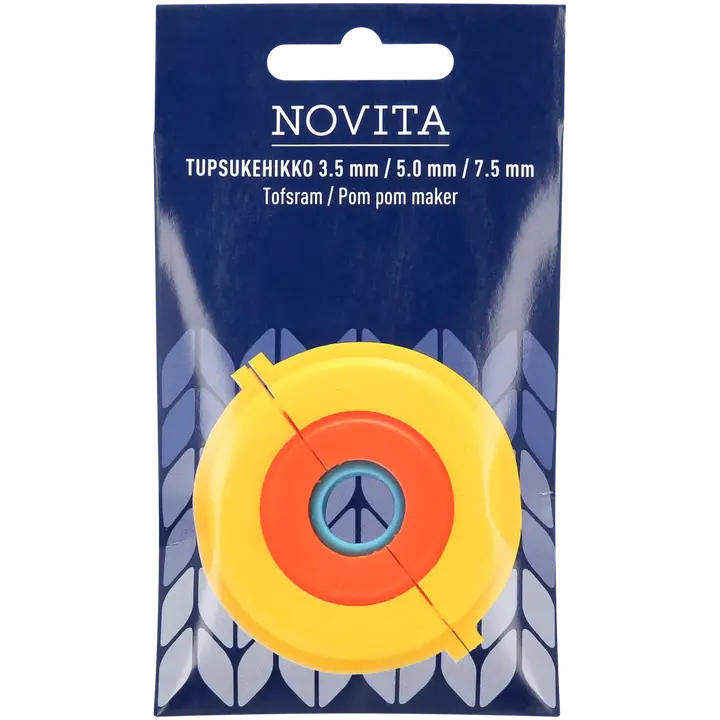 Novita Tupsukehikko 3kpl  2 cm, 3,5 cm ja 5,5 cm