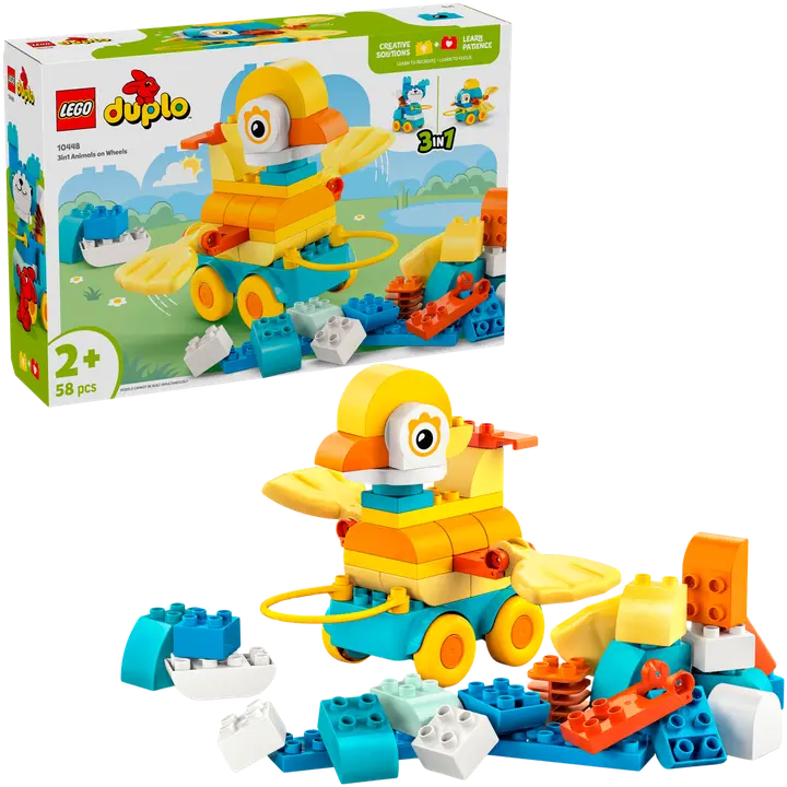 LEGO® DUPLO Town 10448 Eläimiä pyörien päällä – 3in1-setti