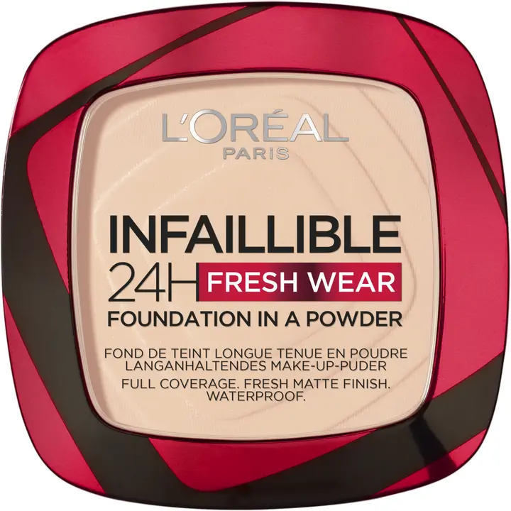 L'Oréal Paris Infaillible 24H Fresh Wear Foundation in a Powder Meikkipuuteri Neutral Undertone 30 ml