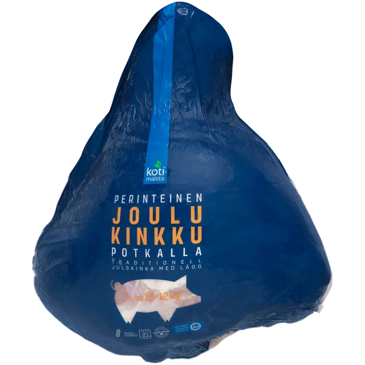 Kotimaista perinteinen joulukinkku potkalla 10-12 kg pakaste