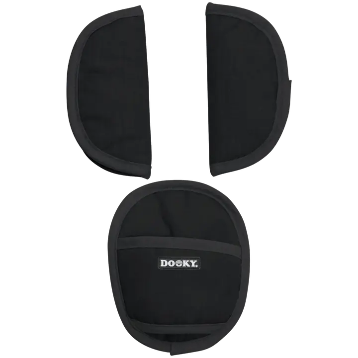 Dooky turvavyöpehmusteet 3-os musta