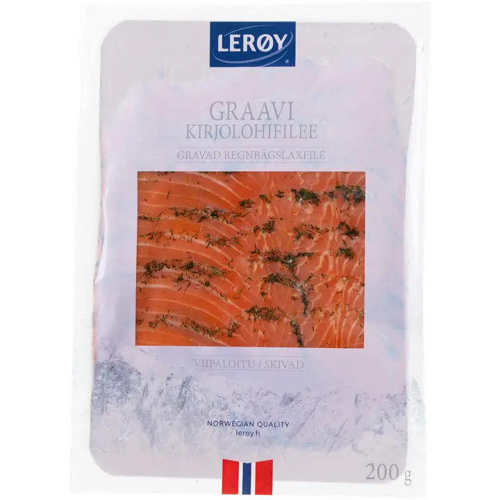 Leroy pakaste graavikirjolohifilee viipaloitu 200g