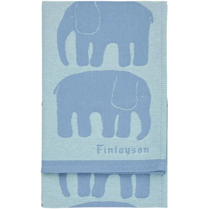 Finlayson keittiöpyyhe Elefantti siniharm/minttu 2kpl 50x70