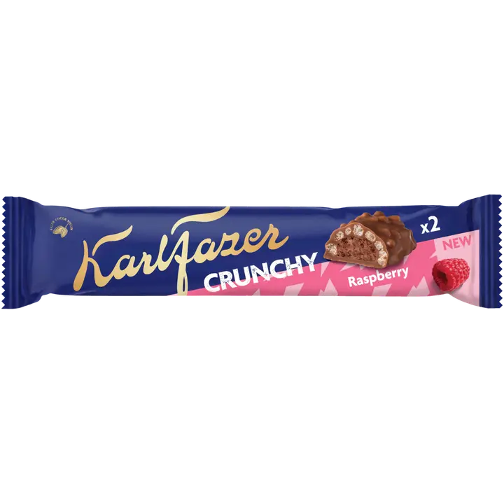 Karl Fazer Crunchy Vadelma suklaapatukka 50g