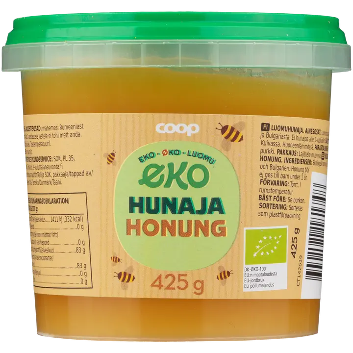 Coop Eko hunaja luomu 425 g