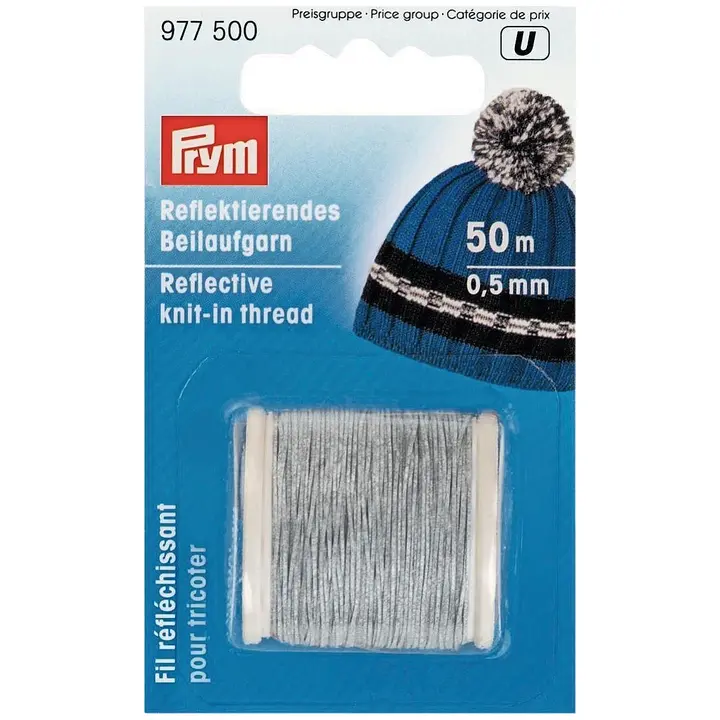 Prym heijastava lanka neuleisiin 0,5mm 50m
