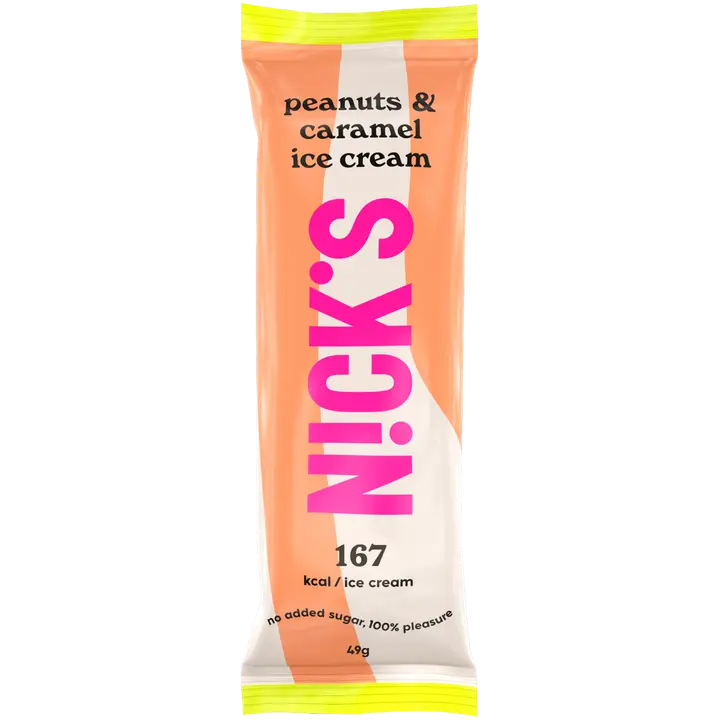 Nick's Peanuts & Caramel jäätelö 49g / 70ml