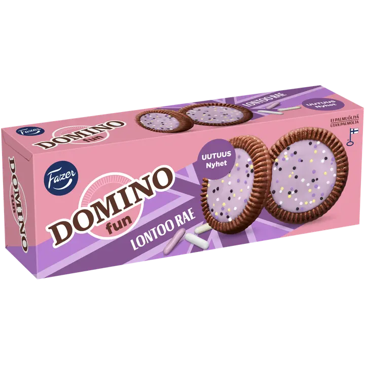 Fazer Domino Fun Lontoo rae herkuttelukeksi 120g