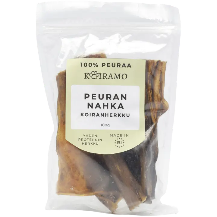 Peurannahka koiranherkku pureskeluun 100g Koiramo