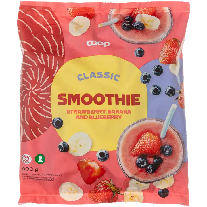 Coop smoothiesekoitus classic 600 g pakaste