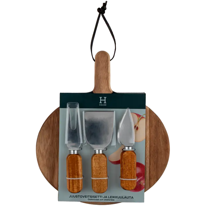 House juustoveitsisetti ja leikkuulauta