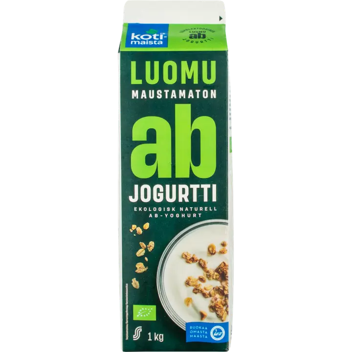 Kotimaista AB-Luomujogurtti 1kg maustamaton