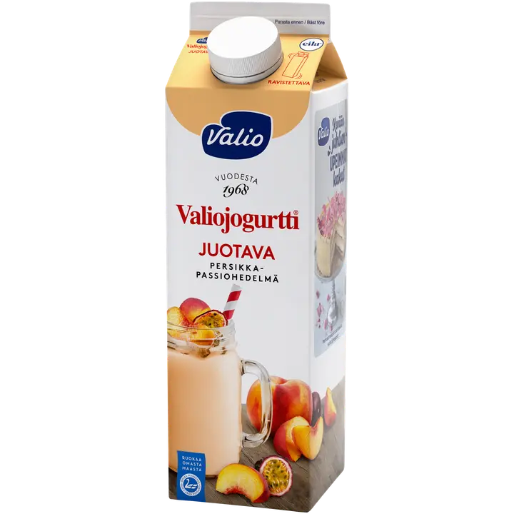 Valiojogurtti® juotava 0,95 l  persikka-passiohedelmä laktoositon